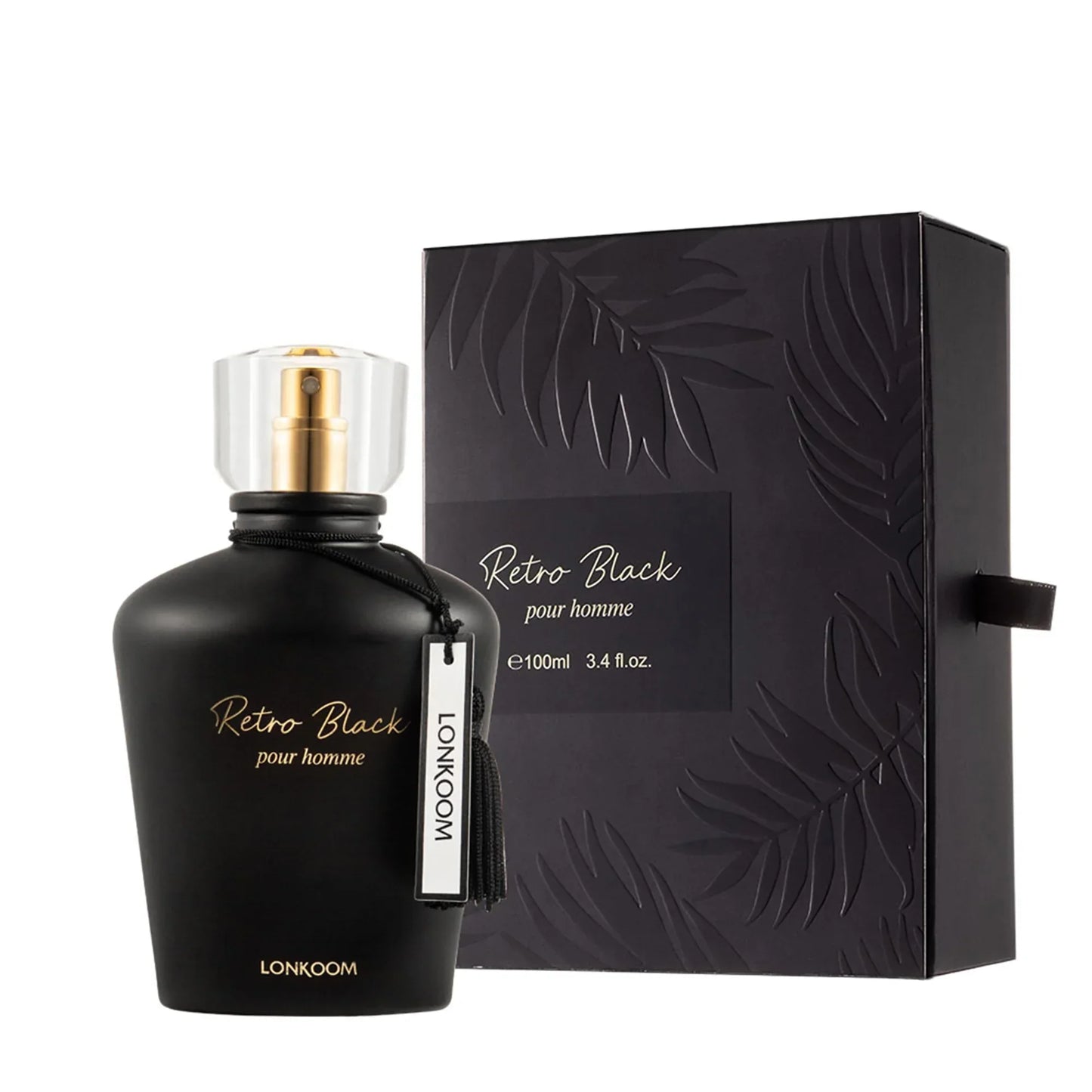 Lonkoom Retro Black EDT Spray for Men